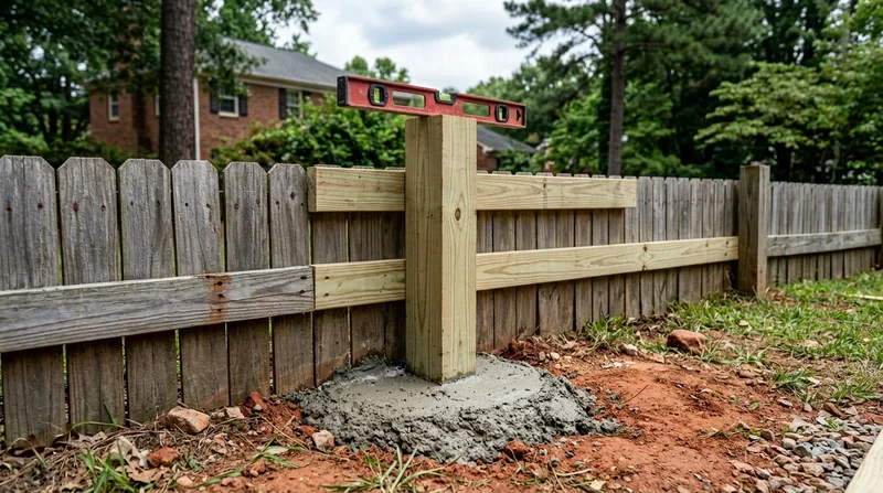 Fence Post Repair & Replacement Greensboro